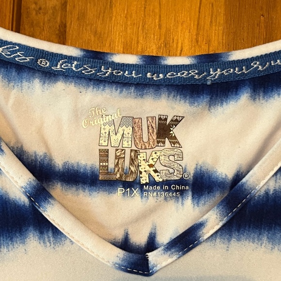 Bundle of 2 Muk Luks Sleeveless Midi Dresses Size Petite 1X - Picture 10 of 10